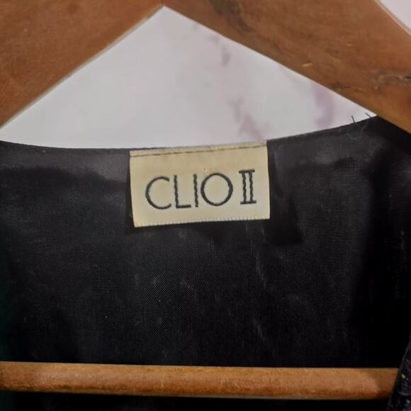 Vintage Vest Mens Medium Black 80s Glam Gold Velvet Formal Satin Party Rock - Picture 3 of 10